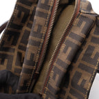Fendi Zucca · Canvas Leather Crossbody