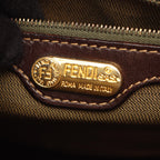 Fendi Zucca · Canvas Leather · Shoulder Tote