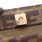 Fendi Zucca · Canvas Leather · Shoulder Tote
