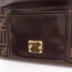 Fendi Zucca · Canvas Leather · Shoulder Tote