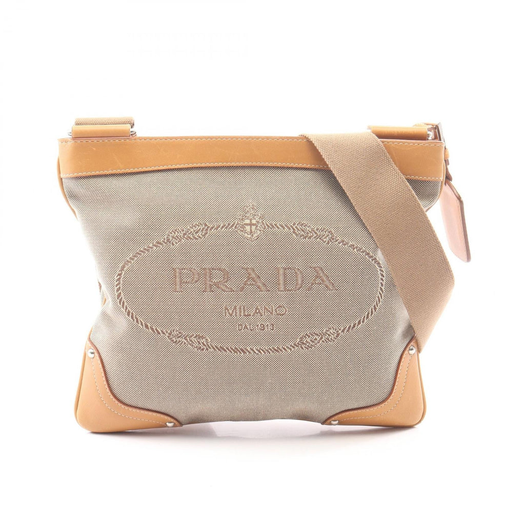 Prada Logo Jacquard · Canvas Leather