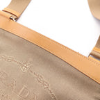Prada Logo Jacquard · Canvas Leather