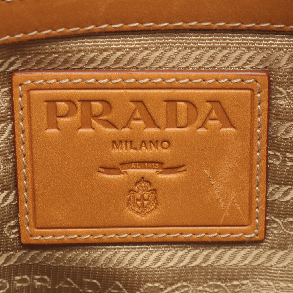 Prada Logo Jacquard · Canvas Leather