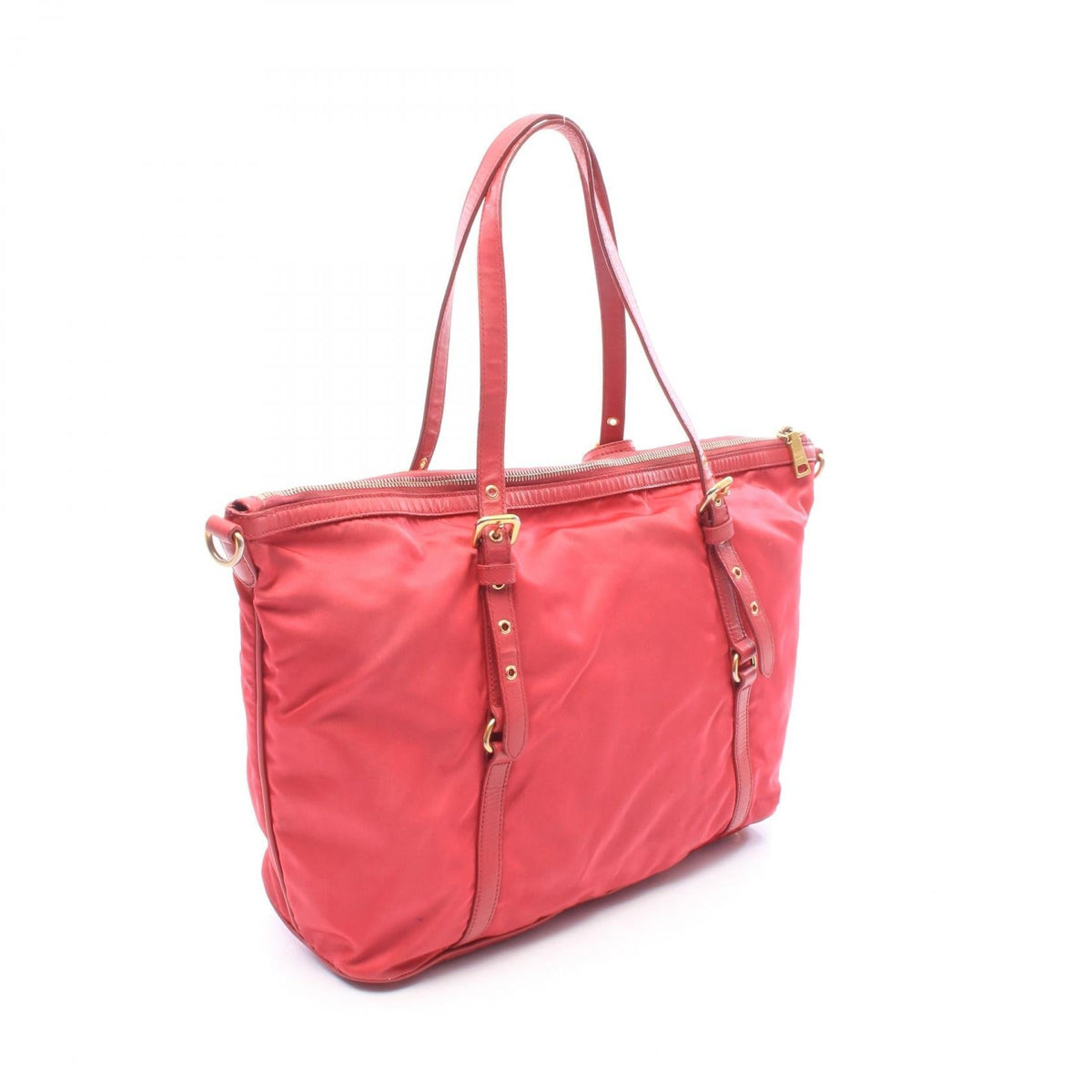 Prada Nylon Leather Tote