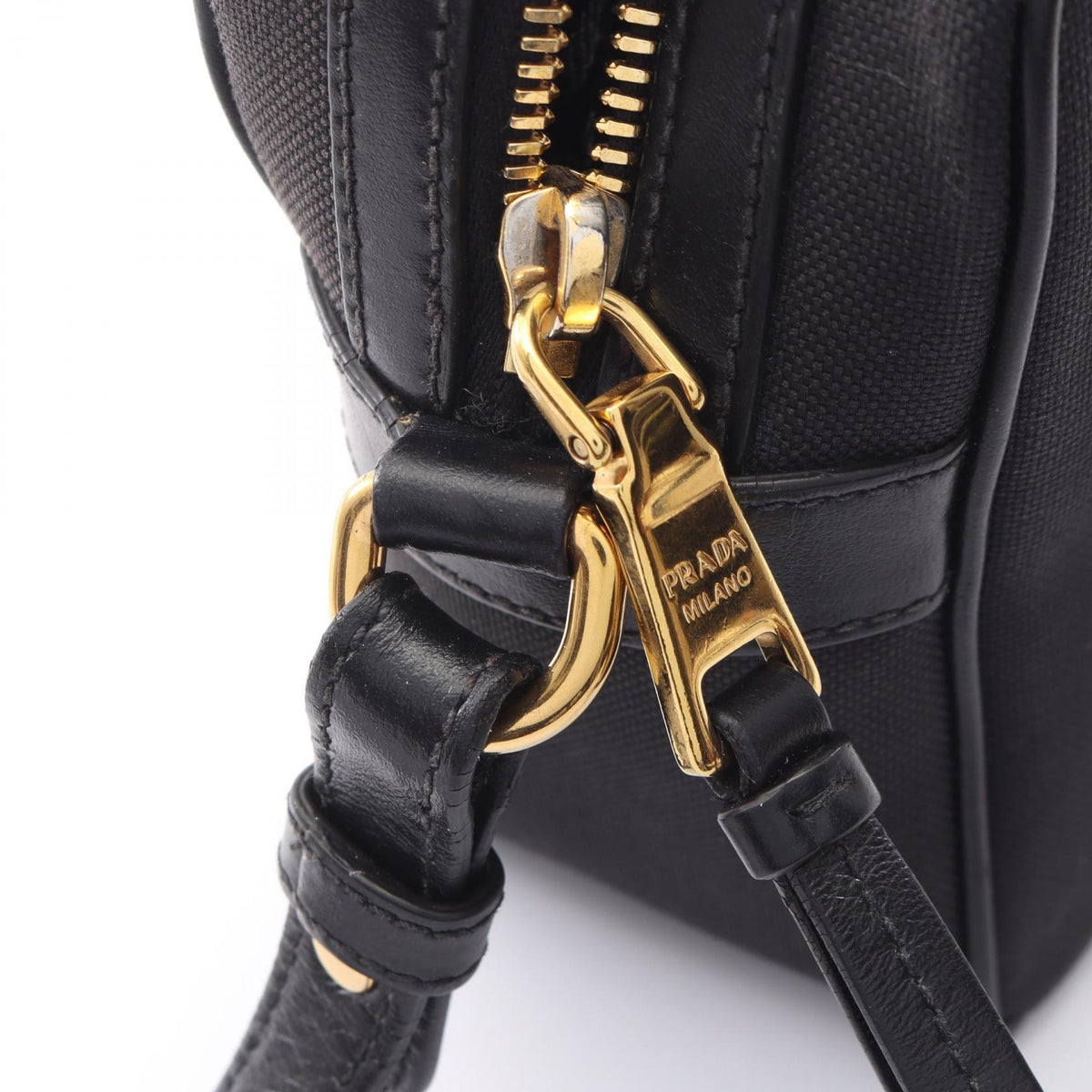 Prada Logo Jacquard · Canvas Crossbody