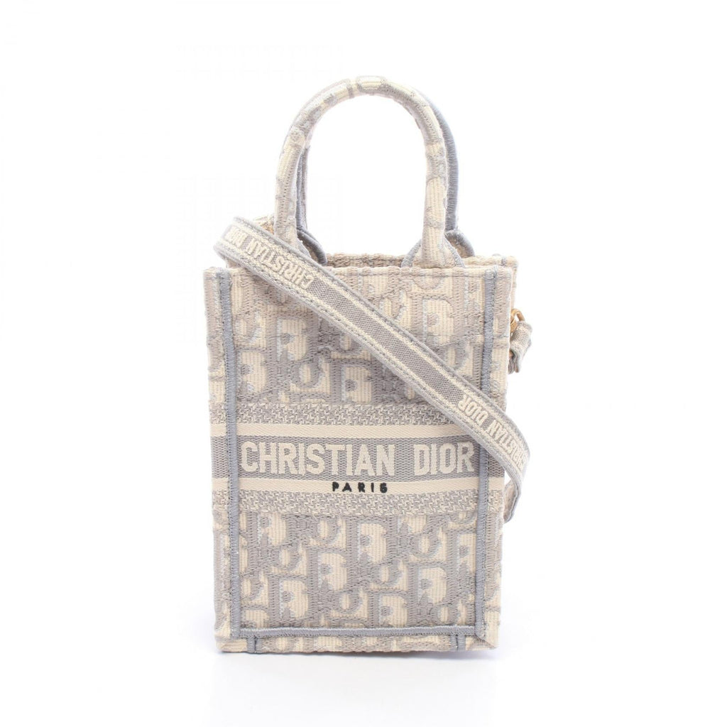 DIOR Book Tote Vertical Crossbody · Canvas