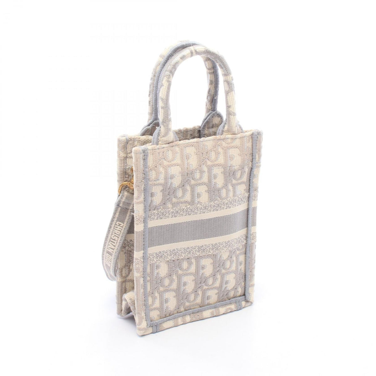 DIOR Book Tote Vertical Crossbody · Canvas