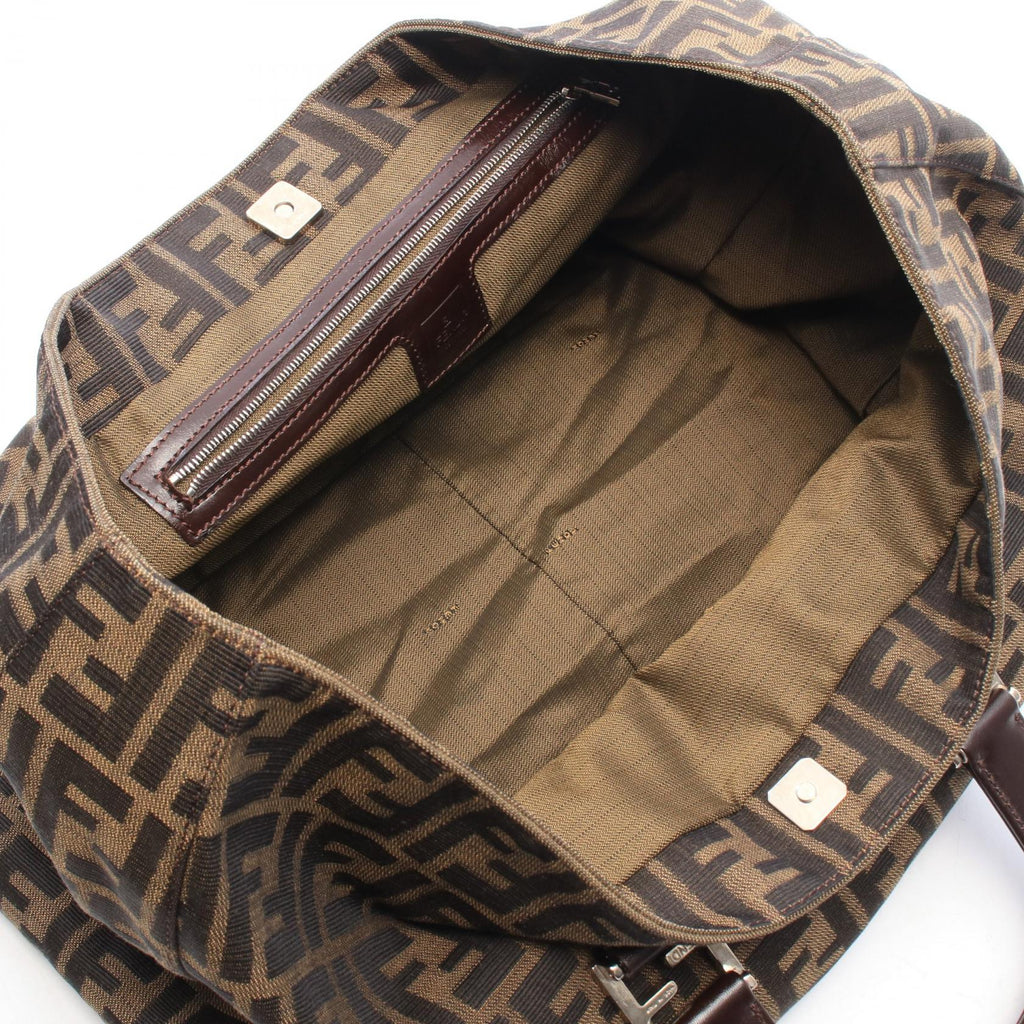 Fendi Zucca · Canvas Leather Tote
