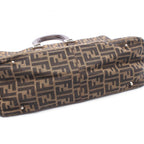 Fendi Zucca · Canvas Leather Tote