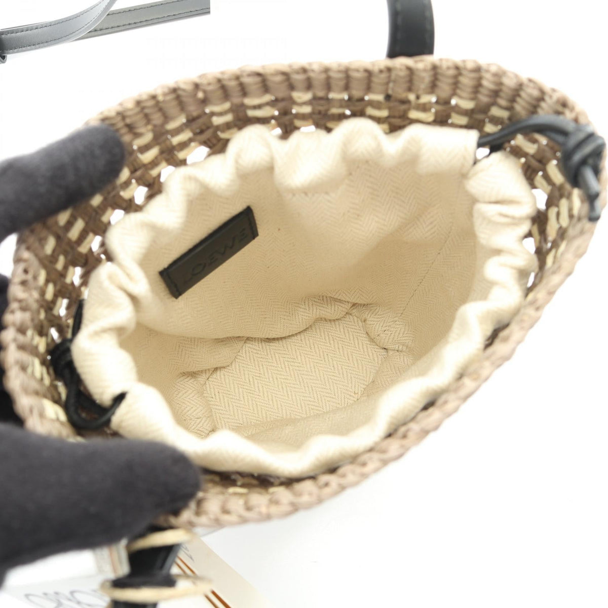 LOEWE Blade Pocket · Raffia Leather
