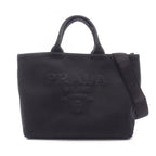 PRADA Canapa Drill Tote · Canvas