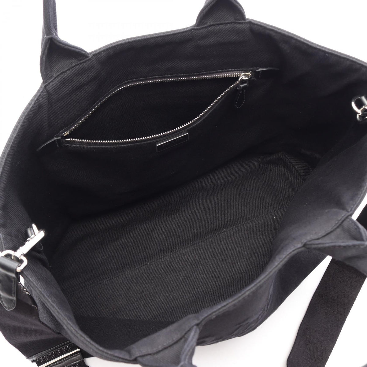 PRADA Canapa Drill Tote · Canvas