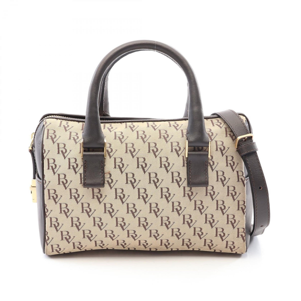 Bottega Veneta Canvas Leather Handbag