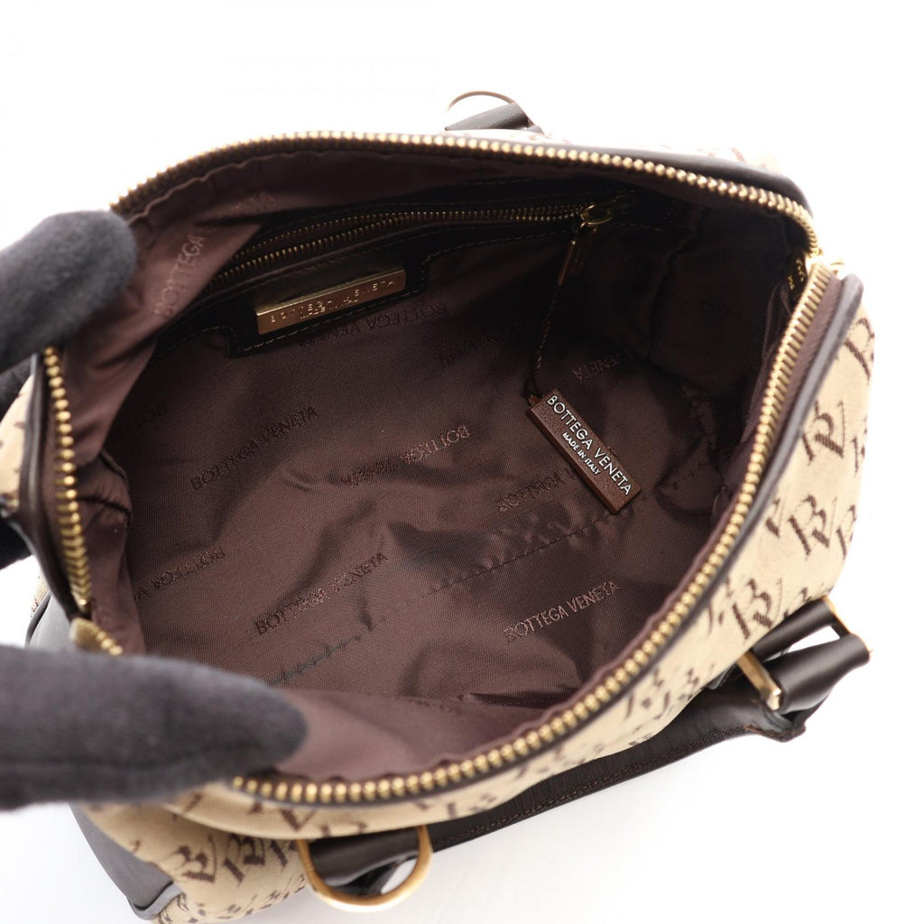 Bottega Veneta Canvas Leather Handbag