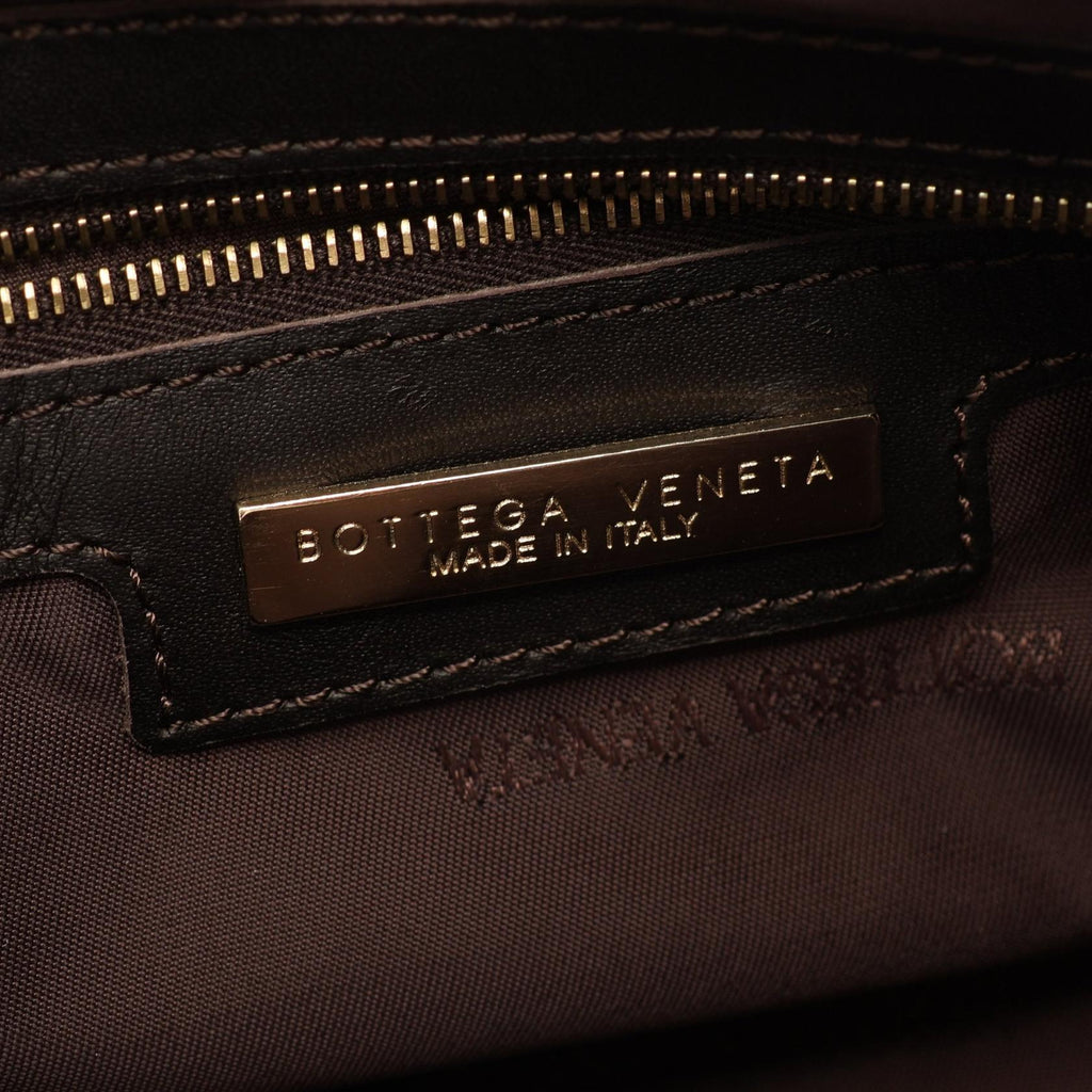 Bottega Veneta Canvas Leather Handbag
