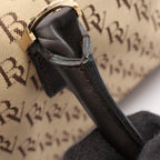 Bottega Veneta Canvas Leather Handbag