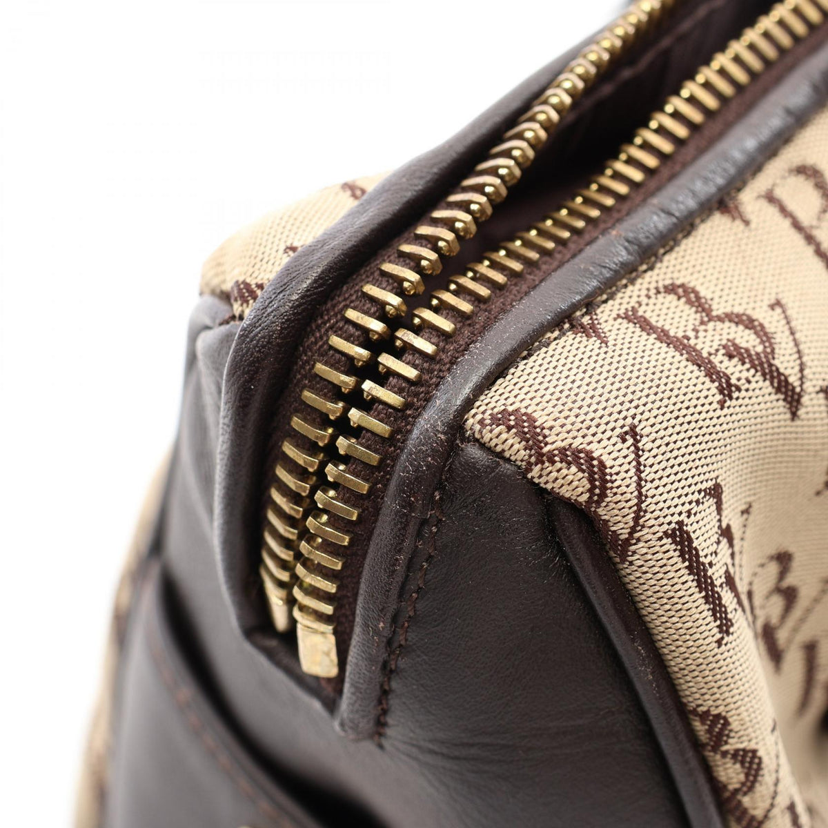 Bottega Veneta Canvas Leather Handbag