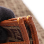 Fendi Zucchino · Canvas Leather Tote