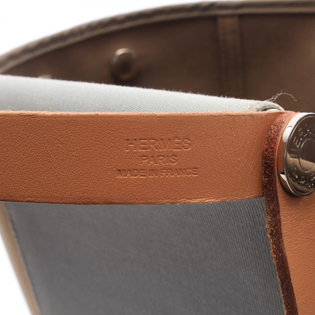 Hermès Kabak PM · Toile Officier · Étoupe