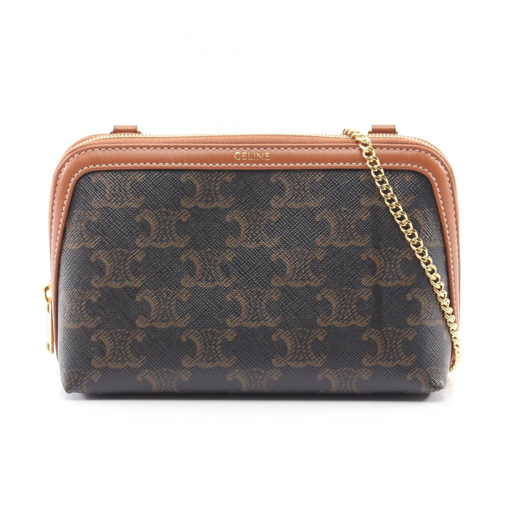 Celine Chain Clutch · Triomphe Canvas