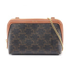 Celine Chain Clutch · Triomphe Canvas