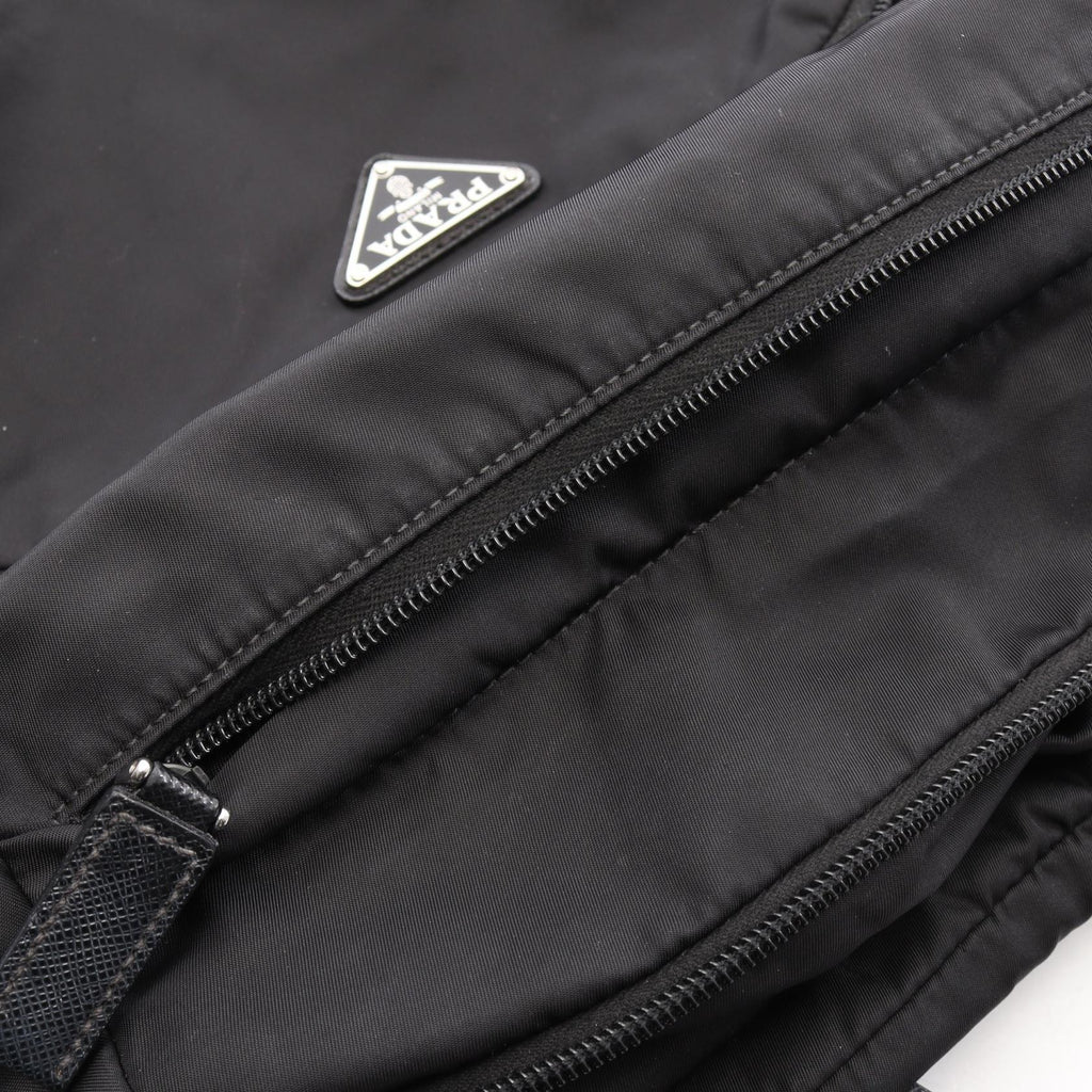 PRADA Re-Nylon · Saffiano Leather Rucksack