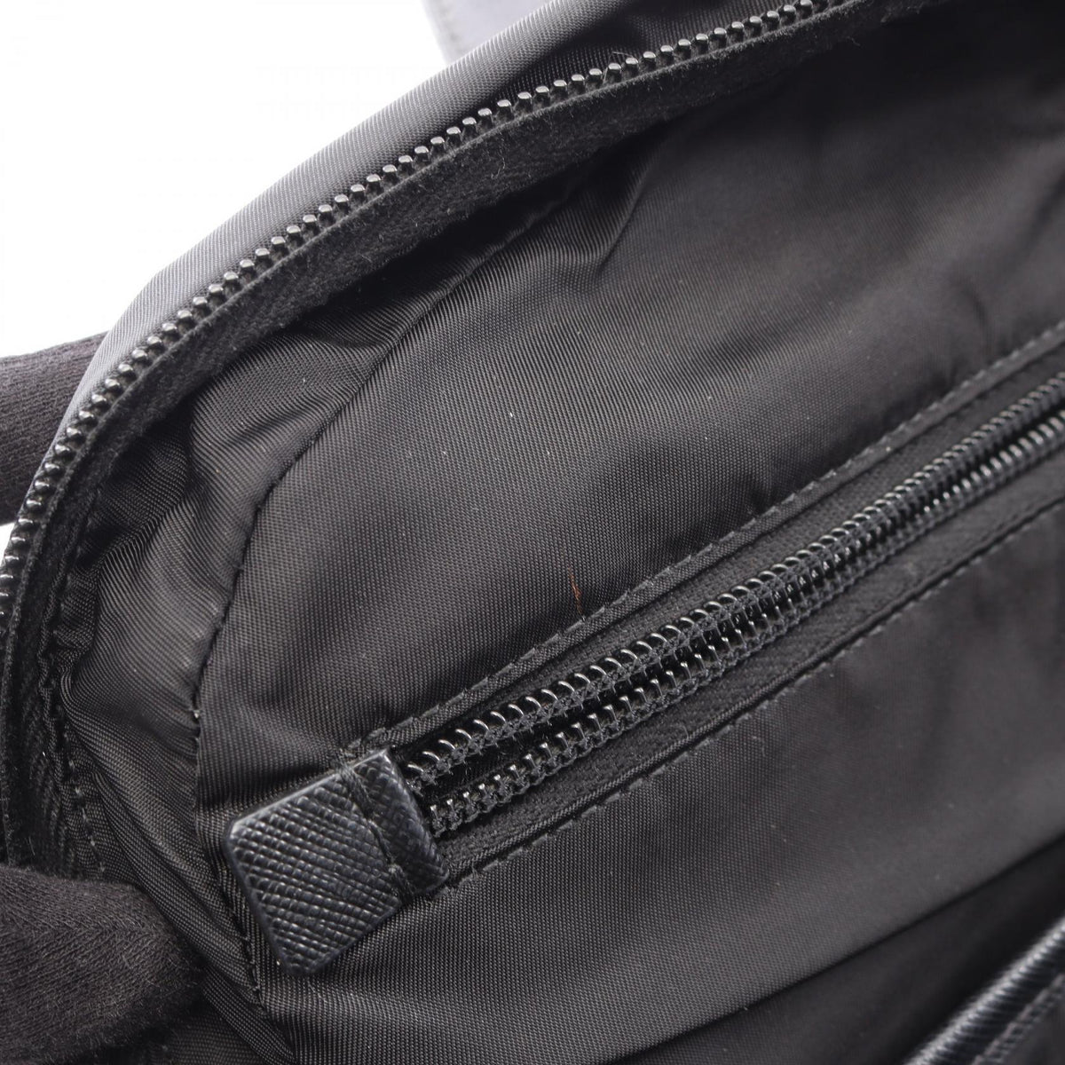 PRADA Re-Nylon · Saffiano Leather Rucksack
