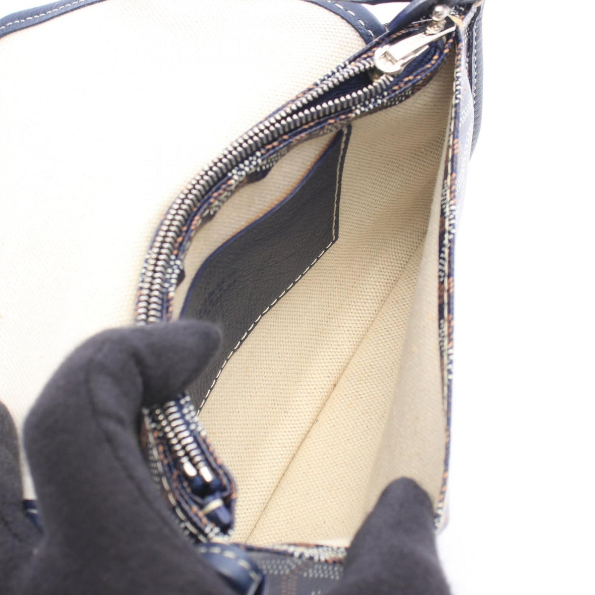 Goyard · Plume Pouch · Coated Canvas
