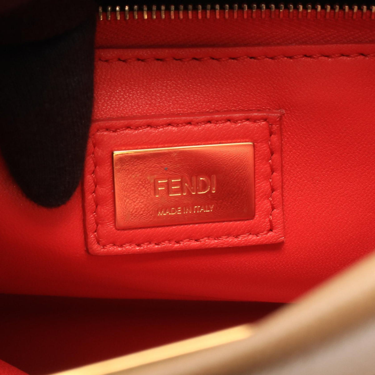 FENDI Mini Peekaboo · Leather
