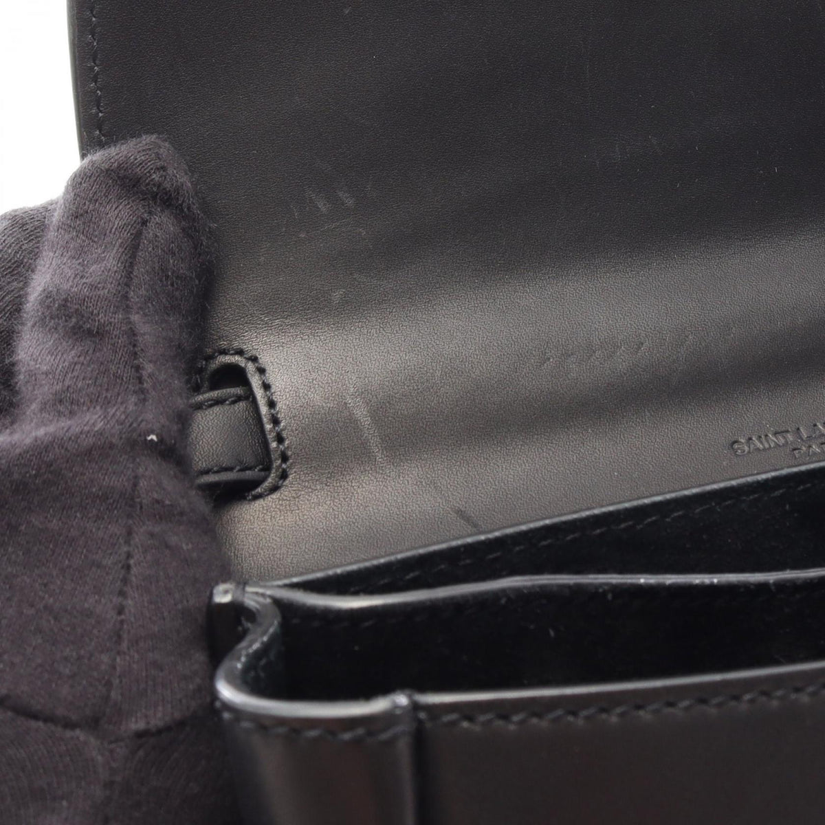 Saint Laurent Kaia Small · Leather