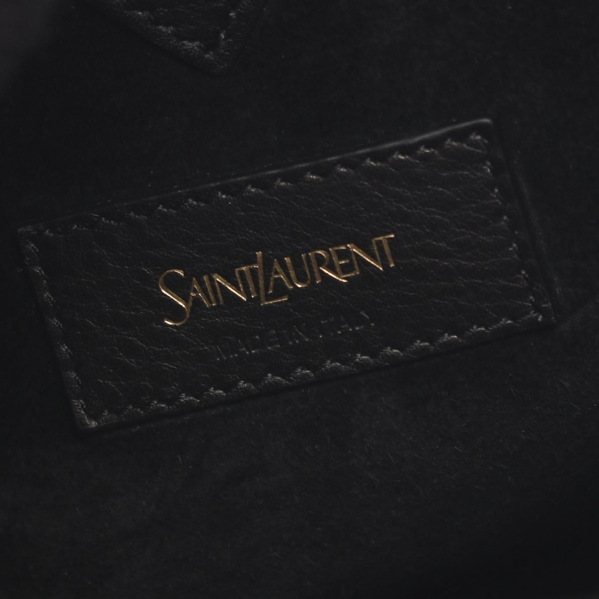 Saint Laurent Y-Bucket Small · Leather