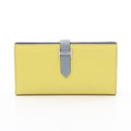 Hermès Bearn Soufflet · Soufre Blue Lin · Epsom