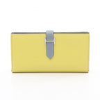 Hermès Bearn Soufflet · Soufre Blue Lin · Epsom
