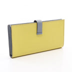Hermès Bearn Soufflet · Soufre Blue Lin · Epsom
