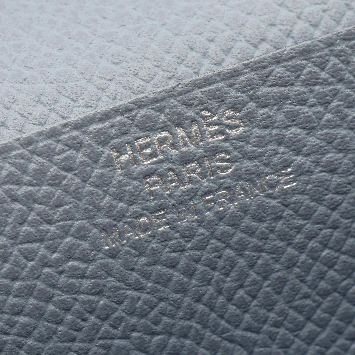 Hermès Bearn Soufflet · Soufre Blue Lin · Epsom