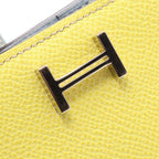 Hermès Bearn Soufflet · Soufre Blue Lin · Epsom