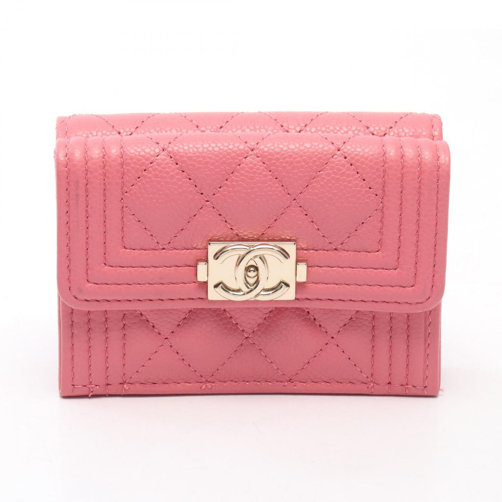 Chanel Boy · Grained Calfskin Wallet