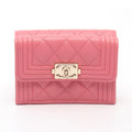 Chanel Boy · Grained Calfskin Wallet
