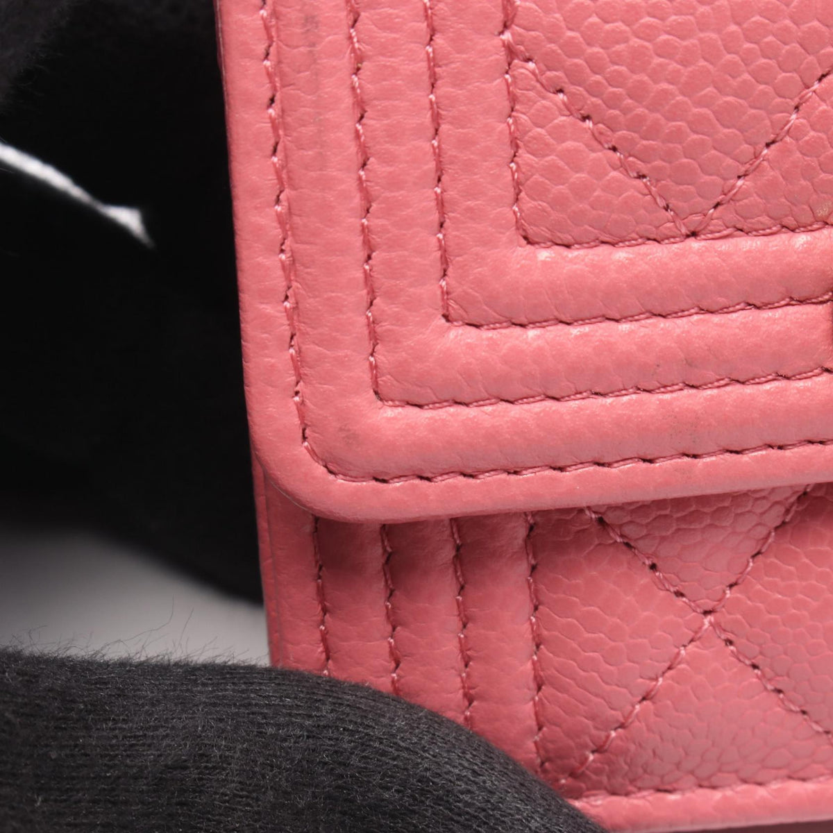 Chanel Boy · Grained Calfskin Wallet