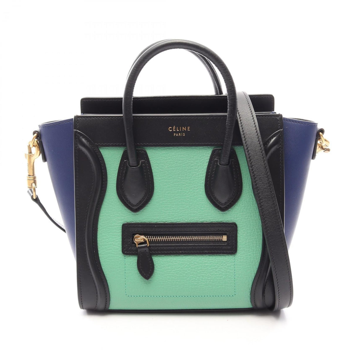 Celine Luggage Nano Shopper · Tricolor