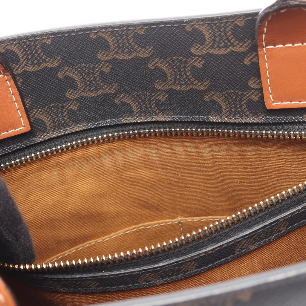 CELINE Vertical Cabas Triomphe · Canvas Leather