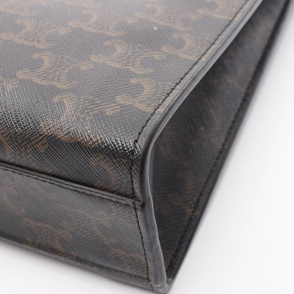 CELINE Vertical Cabas Triomphe · Canvas Leather
