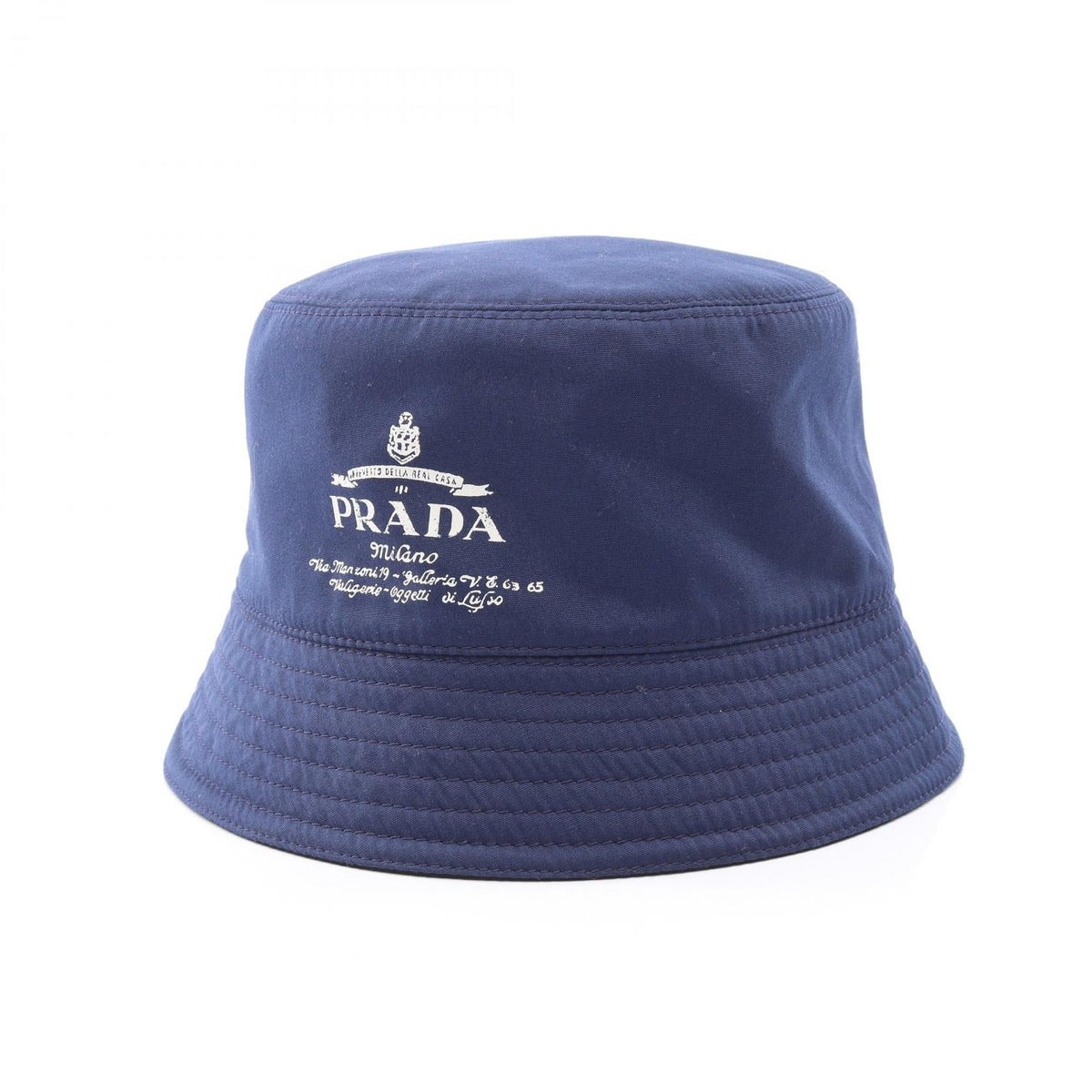 Prada Logo Print Bucket Hat · Cotton