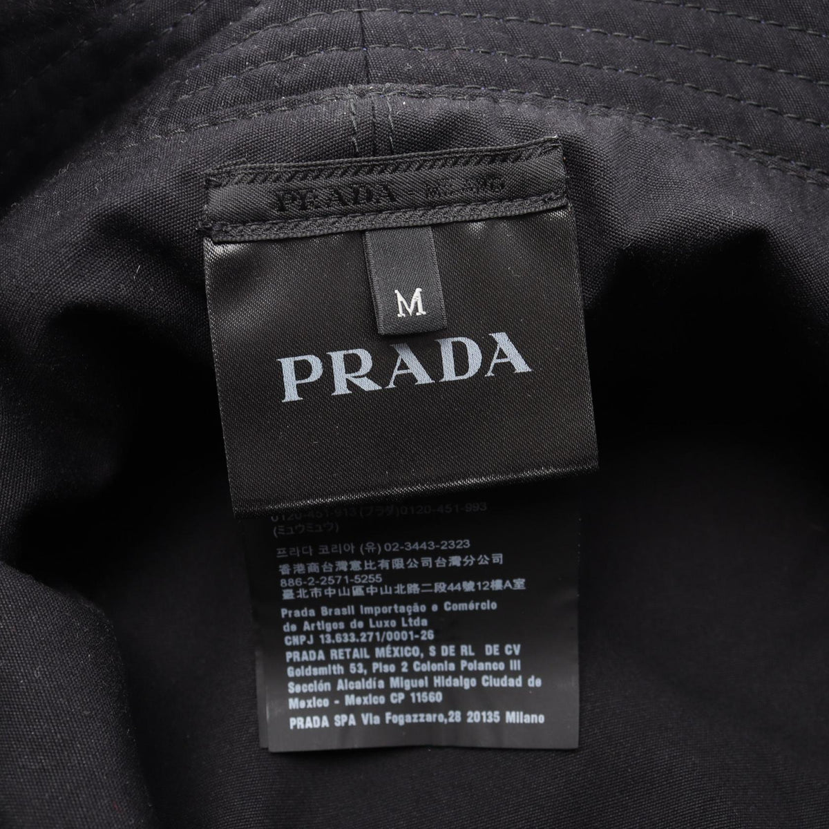 Prada Logo Print Bucket Hat · Cotton