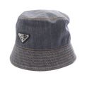 Prada Triangle Logo · Denim Bucket Hat