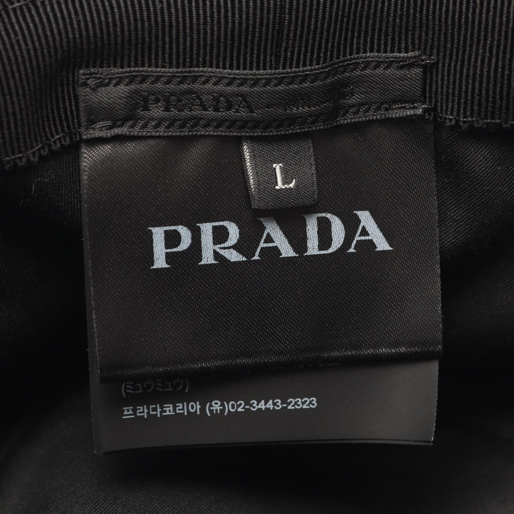Prada Triangle Logo · Denim Bucket Hat