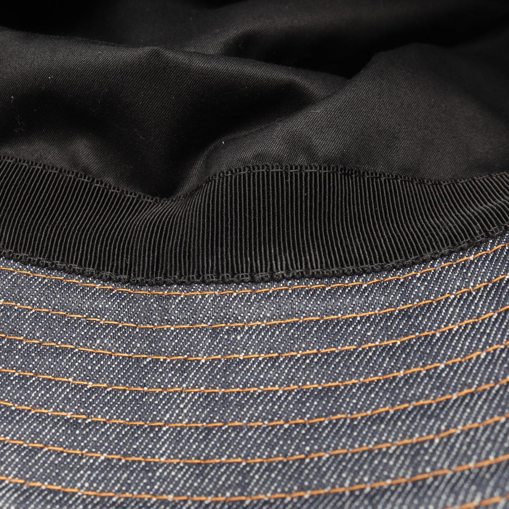 Prada Triangle Logo · Denim Bucket Hat