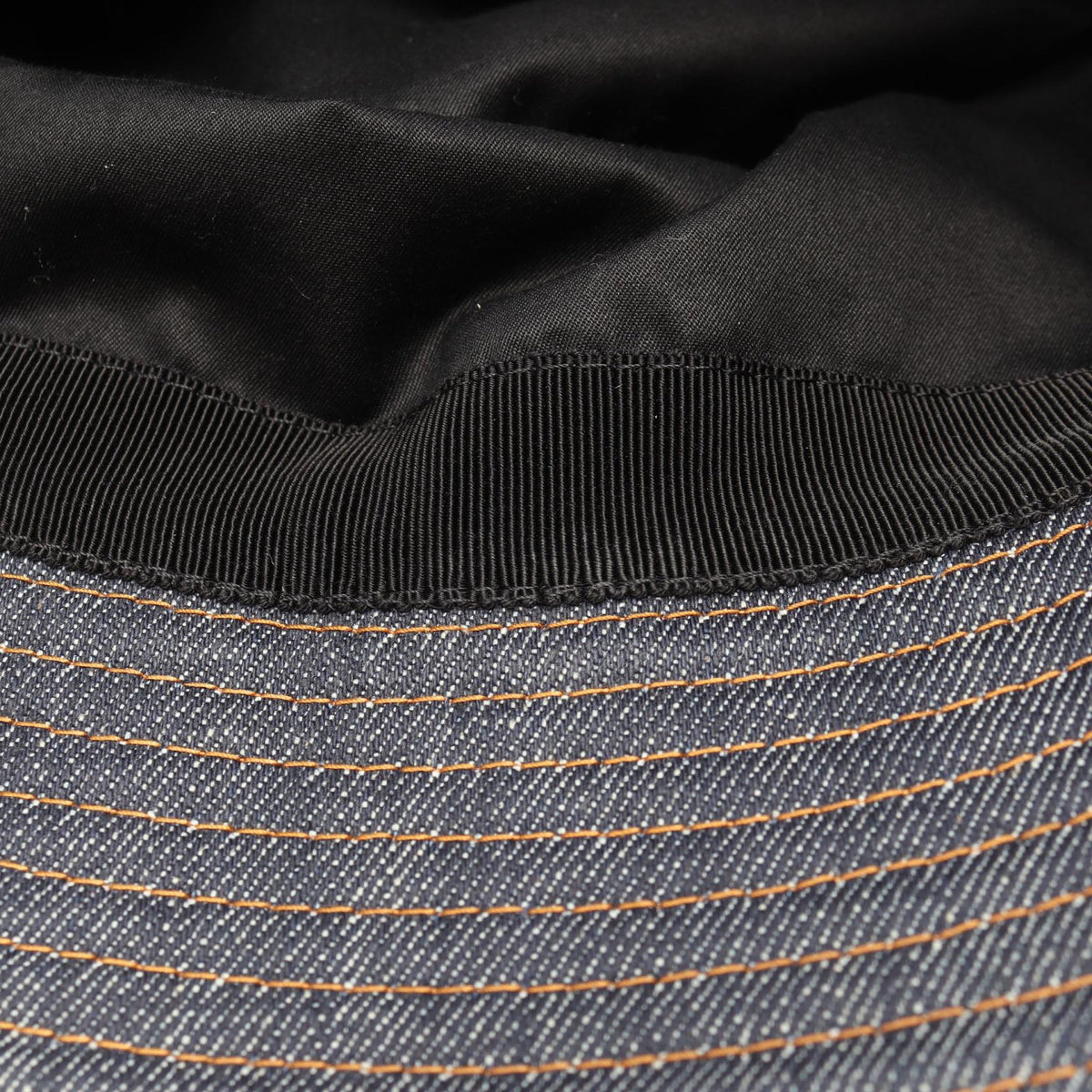 Prada Triangle Logo · Denim Bucket Hat
