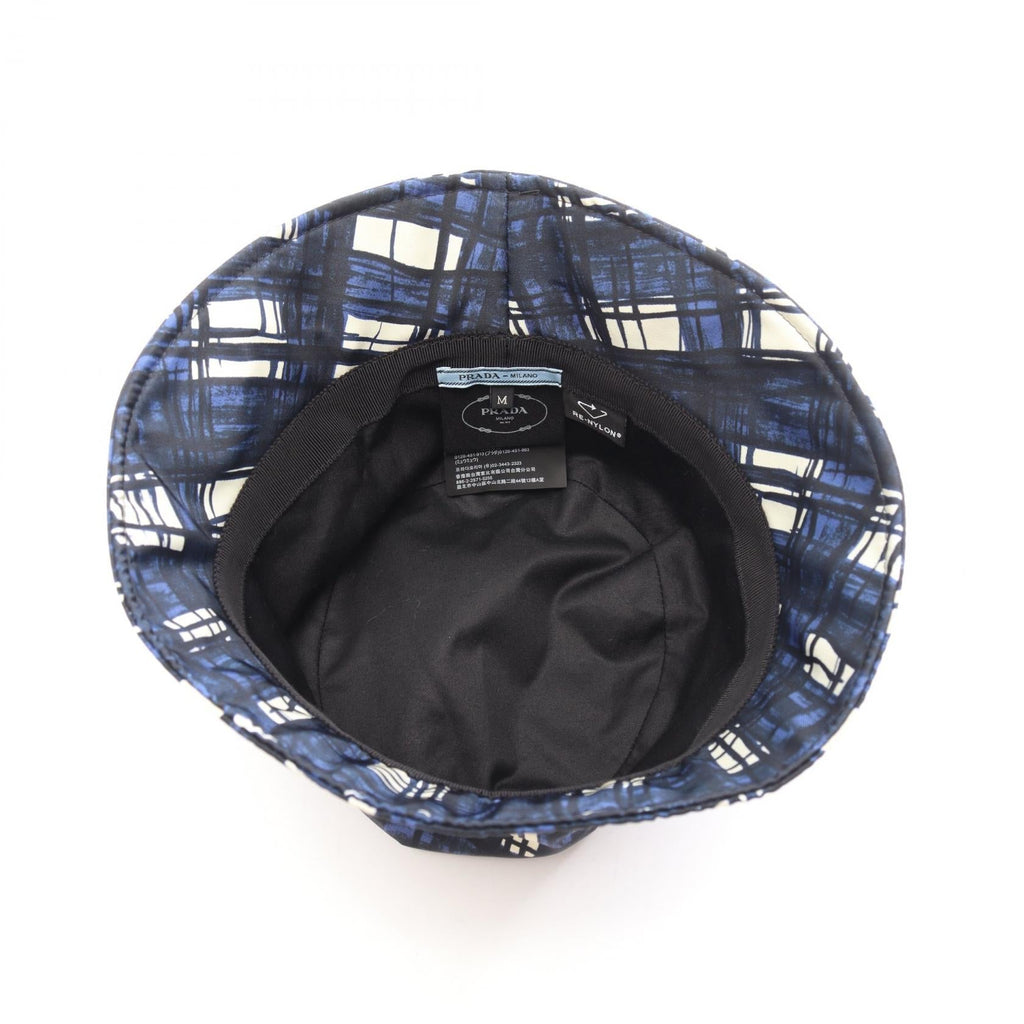 PRADA Re-Nylon · Checkered Bucket Hat