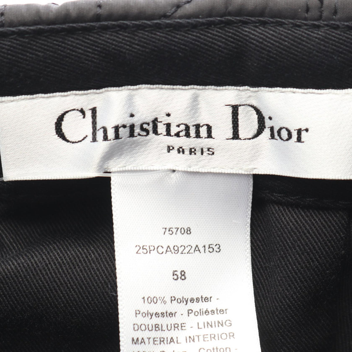 Dior D-Player · Cannage Quilting Cap